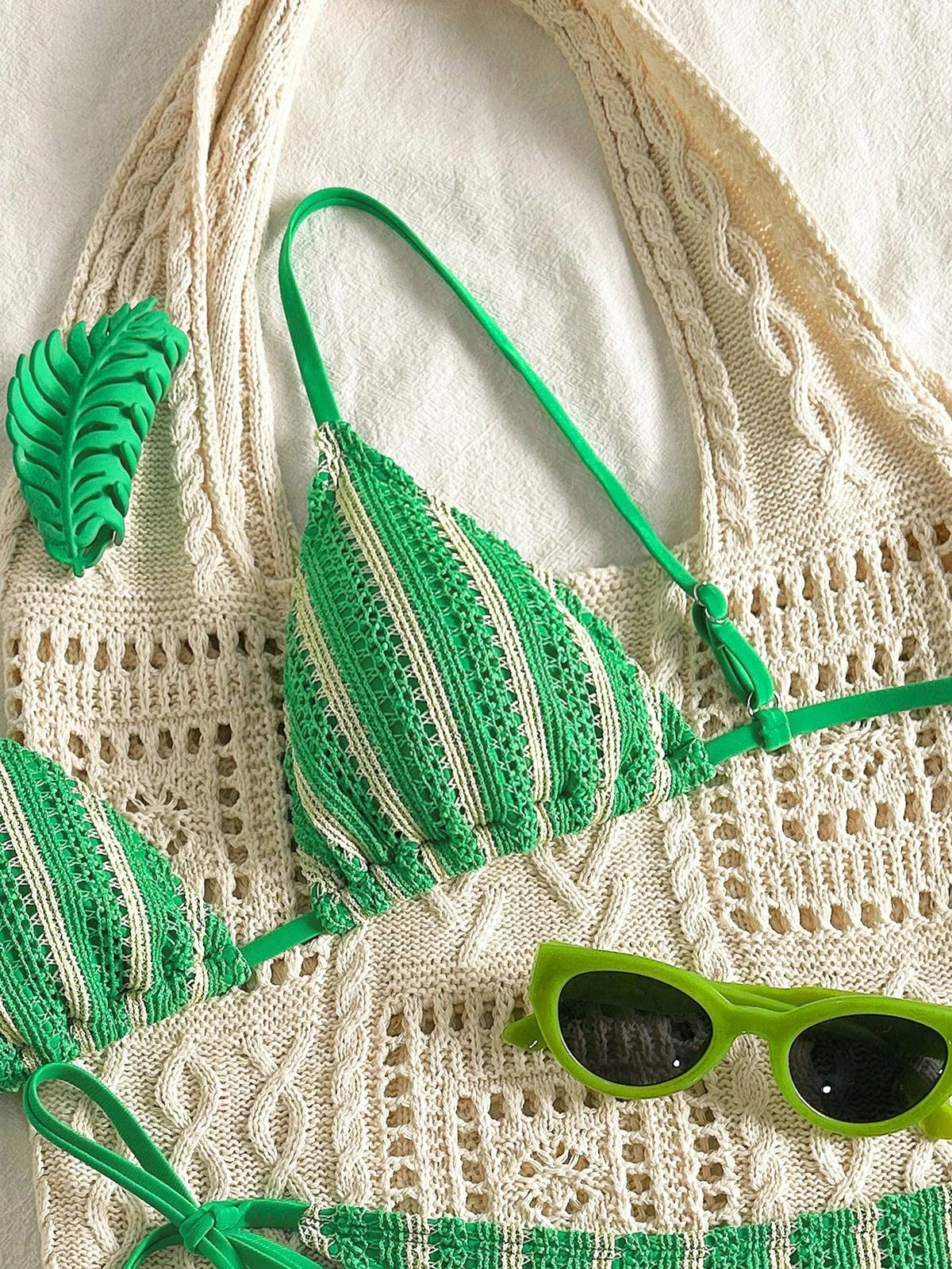 Biquíni Triângulo Cintura Baixa Amarração Tie Back