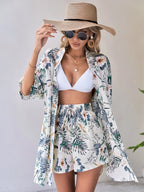 Conjunto 2 Peças Blusa Tropical Gola de Xale Costa Tropical — fotografia 7 | Mar & Pérola