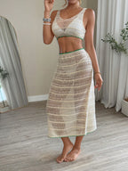 Conjunto 2 Peças Damasco Decote U Semi-Transparente Orla Solar — fotografia 5 | Mar & Pérola