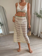 Conjunto 2 Peças Damasco Decote U Semi-Transparente Orla Solar — fotografia 8 | Mar & Pérola