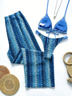 Conjunto Biquíni 3 Peças Brisa da Ilha com Calça e Amarração nas Costas — fotografia 12 | Mar & Pérola