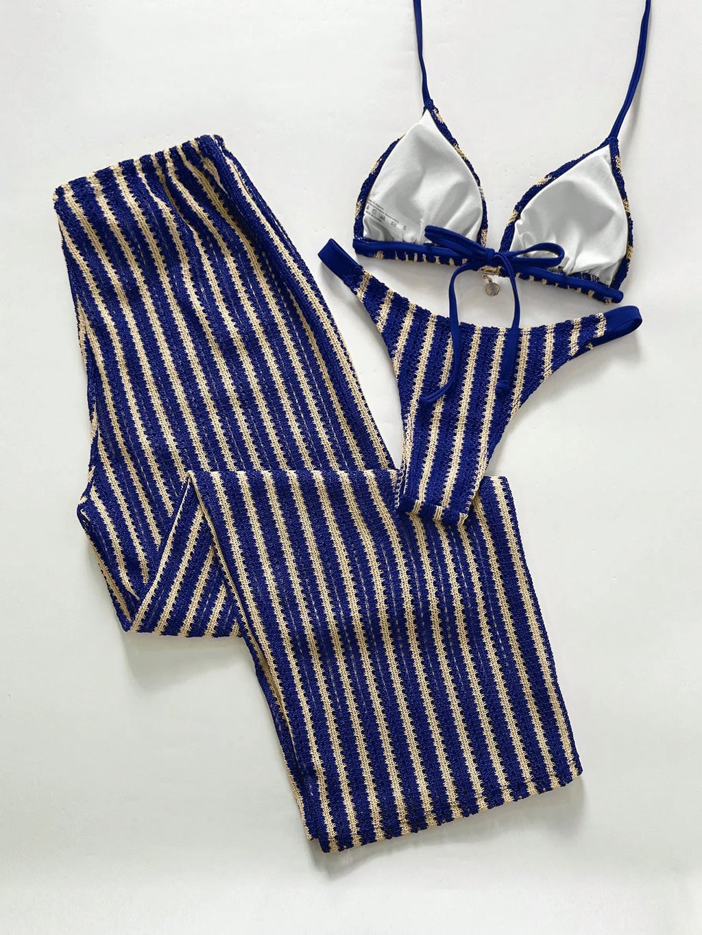 Conjunto Biquíni 3 Peças Brisa da Ilha com Calça e Amarração nas Costas — fotografia 14 | Mar & Pérola