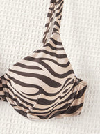 Conjunto Biquíni 3 Peças Zebrado Costa Selvagem com Amarração nas Costas — fotografia 3 | Mar & Pérola