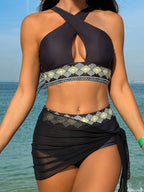 Conjunto Biquíni 3 Peças Ziguezague Brisa da Costa com Saia — fotografia 4 | Mar & Pérola