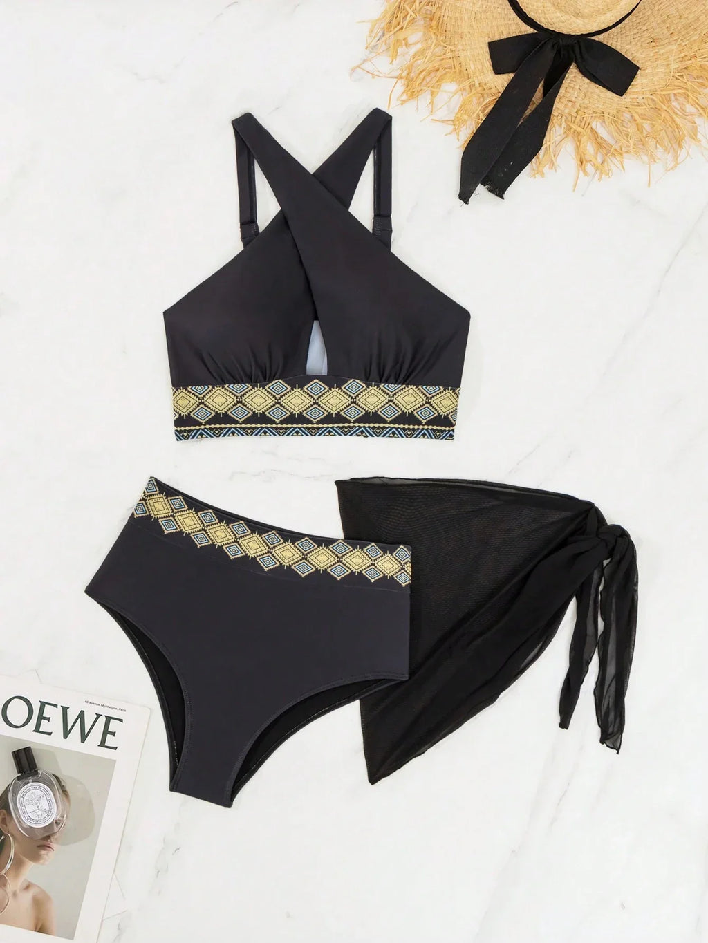 Conjunto Biquíni 3 Peças Ziguezague Brisa da Costa com Saia — fotografia 6 | Mar & Pérola