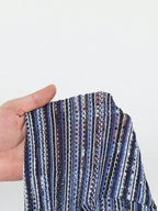 Conjunto Biquíni Boho Capa Crochê 3 Peças Listrado