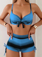 Conjunto Biquíni Degradê Push-Up Costa do Sol com Caleçon — fotografia 1 | Mar & Pérola