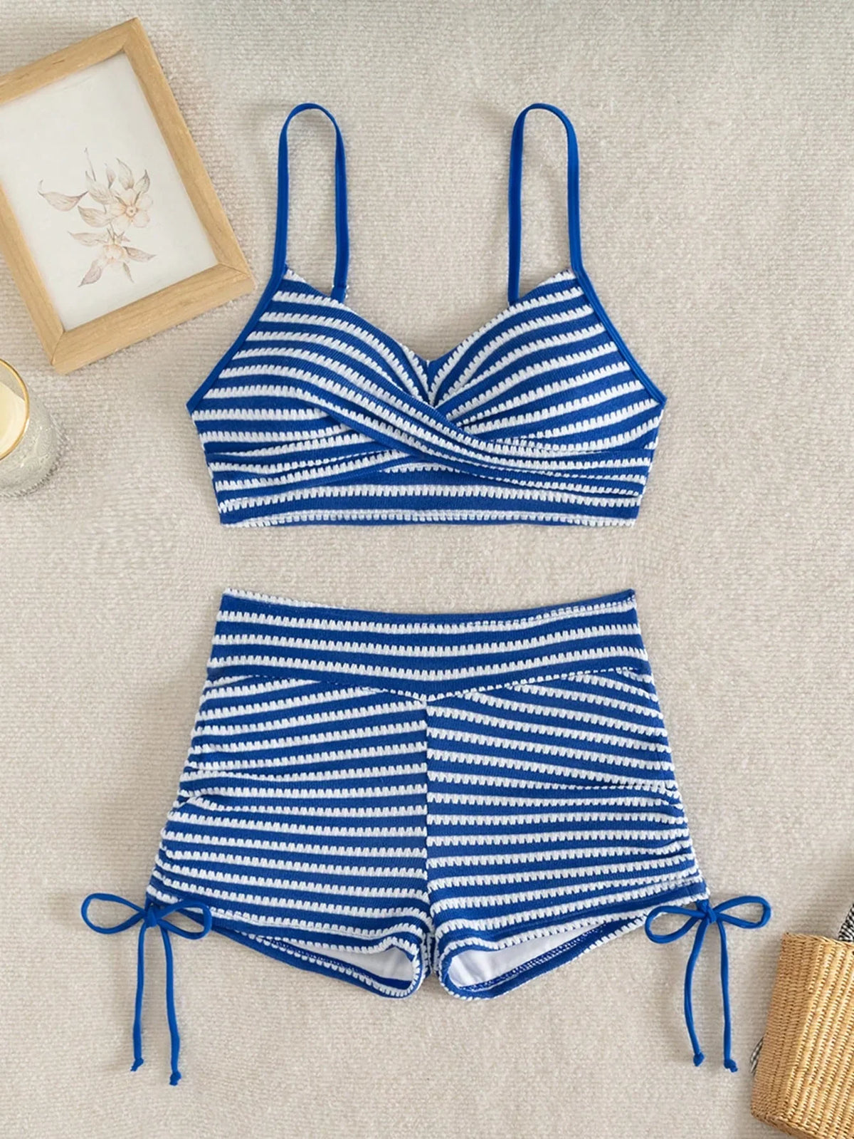 Conjunto Biquíni Fivela Amarração Caleçon Cordão