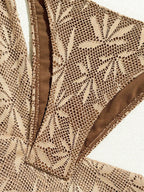 Conjunto Biquíni Floral Botões Calça Longa