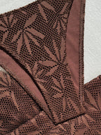 Conjunto Biquíni Floral Botões Calça Longa