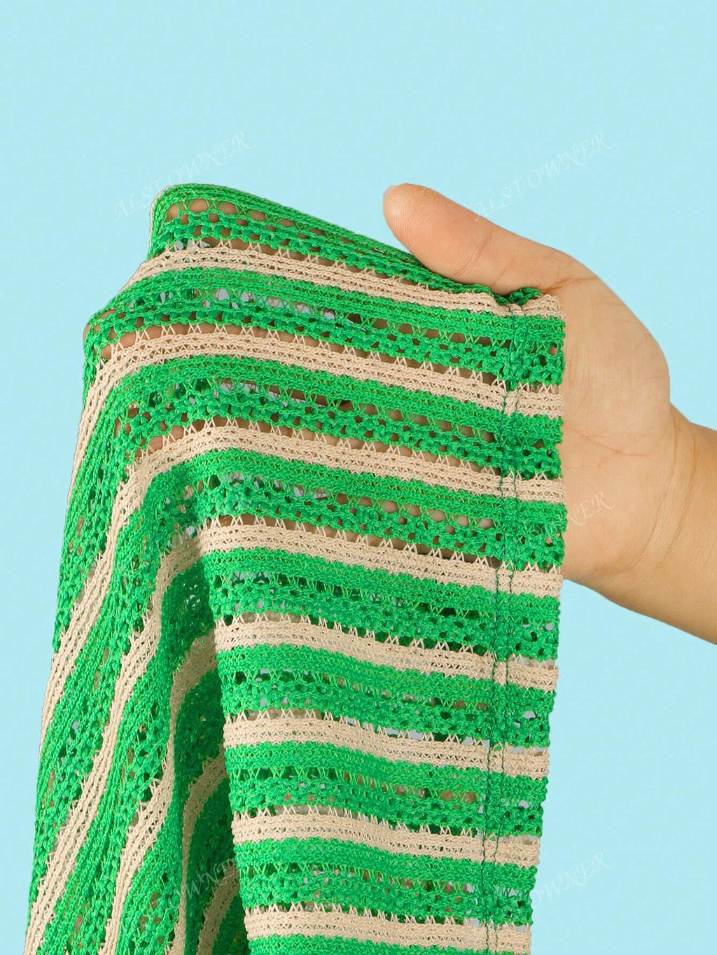 Conjunto Biquíni Listrado Frente Única com Calça Baixa