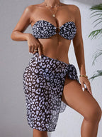 Conjunto de Biquíni 3 Peças Bandeau Ilha Tropical com Saia Tropical — fotografia 7 | Mar & Pérola
