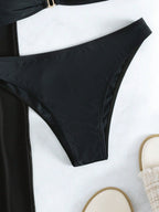 Conjunto de Biquíni 3 Peças Elegante Enseada com Calça de Cobertura — fotografia 3 | Mar & Pérola
