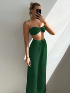 Conjunto de Biquíni 3 Peças Elegante Enseada com Calça de Cobertura — fotografia 9 | Mar & Pérola