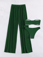 Conjunto de Biquíni 3 Peças Elegante Enseada com Calça de Cobertura — fotografia 10 | Mar & Pérola