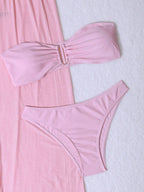 Conjunto de Biquíni 3 Peças Elegante Enseada com Calça de Cobertura — fotografia 22 | Mar & Pérola