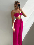 Conjunto de Biquíni 3 Peças Elegante Enseada com Calça de Cobertura — fotografia 23 | Mar & Pérola