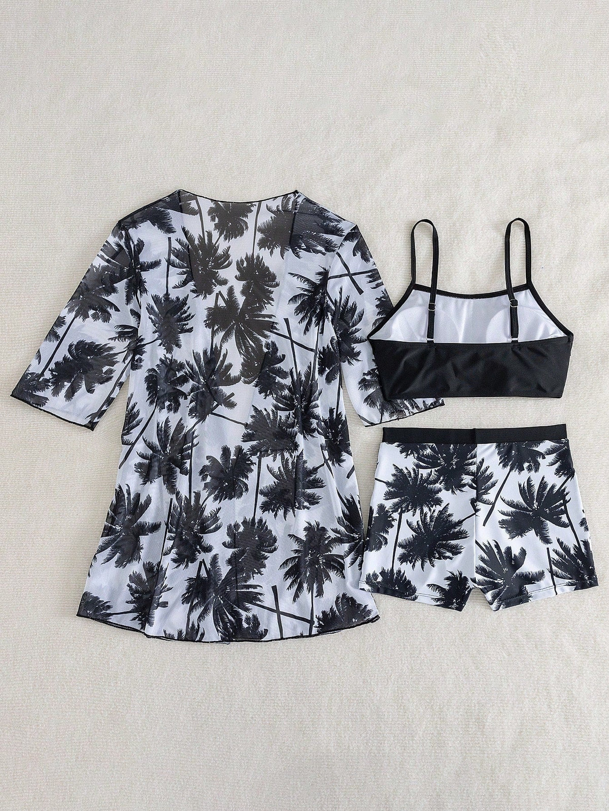 Conjunto de Biquíni 3 Peças Estampa Tropical Ilha Tropical — fotografia 5 | Mar & Pérola