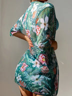 Conjunto de Biquíni 3 Peças Estampa Tropical Ilha Tropical — fotografia 11 | Mar & Pérola