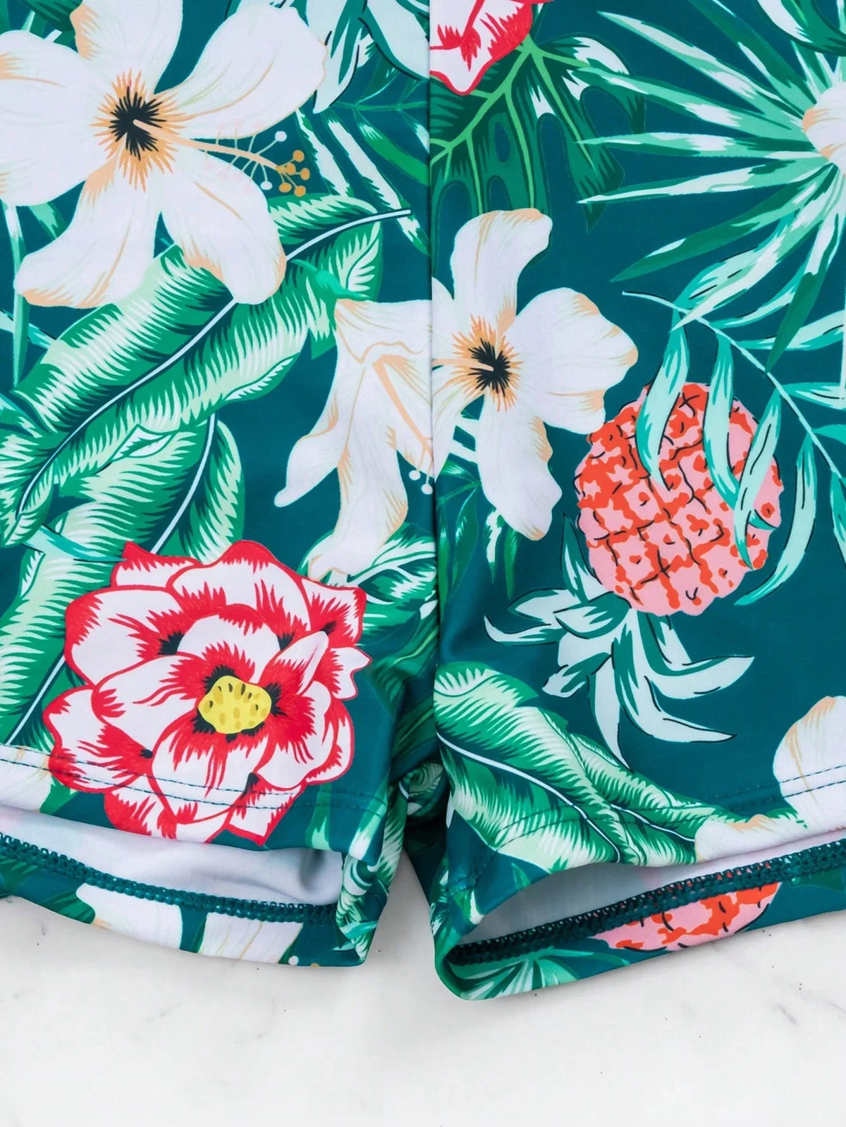 Conjunto de Biquíni 3 Peças Estampa Tropical Ilha Tropical — fotografia 17 | Mar & Pérola