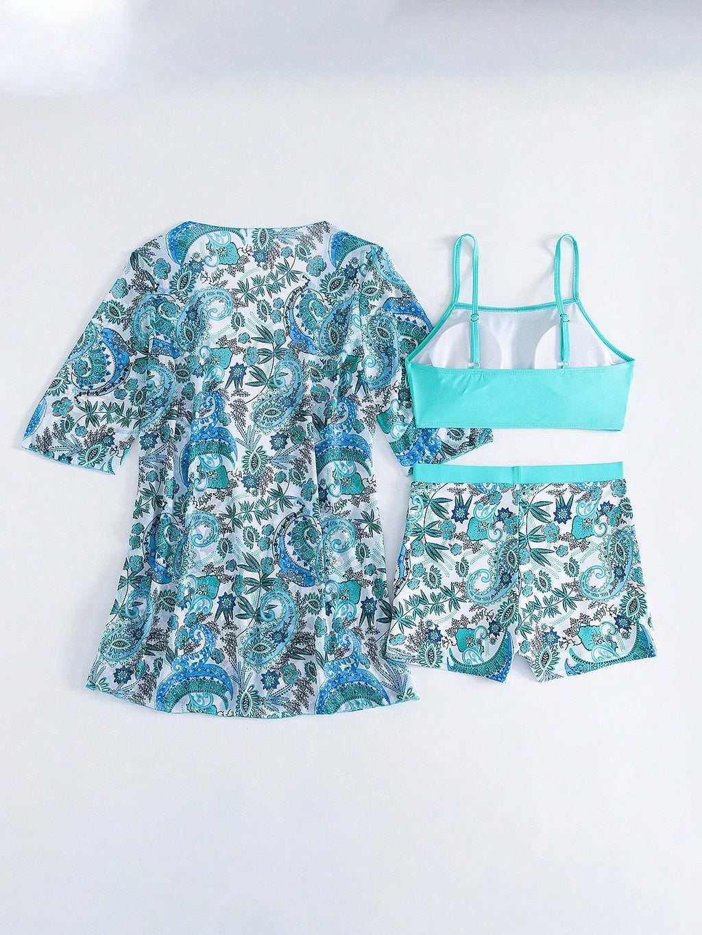 Conjunto de Biquíni 3 Peças Estampa Tropical Ilha Tropical — fotografia 38 | Mar & Pérola