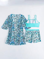 Conjunto de Biquíni 3 Peças Estampa Tropical Ilha Tropical — fotografia 38 | Mar & Pérola
