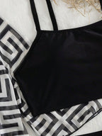 Conjunto de Biquíni 3 Peças Estampa Tropical Ilha Tropical — fotografia 49 | Mar & Pérola