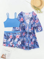 Conjunto de Biquíni 3 Peças Estampa Tropical Ilha Tropical — fotografia 57 | Mar & Pérola