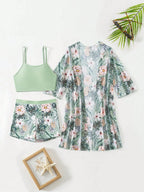 Conjunto de Biquíni 3 Peças Estampa Tropical Ilha Tropical — fotografia 63 | Mar & Pérola