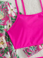 Conjunto de Biquíni 3 Peças Estampa Tropical Ilha Tropical — fotografia 73 | Mar & Pérola
