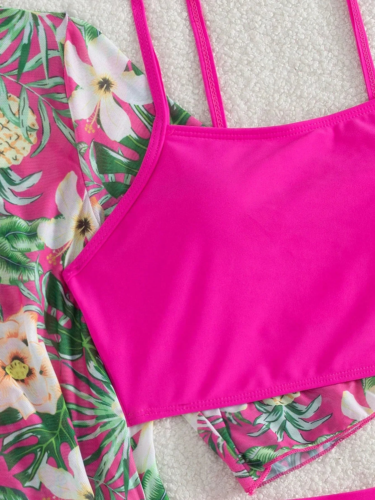 Conjunto de Biquíni 3 Peças Estampa Tropical Ilha Tropical — fotografia 73 | Mar & Pérola