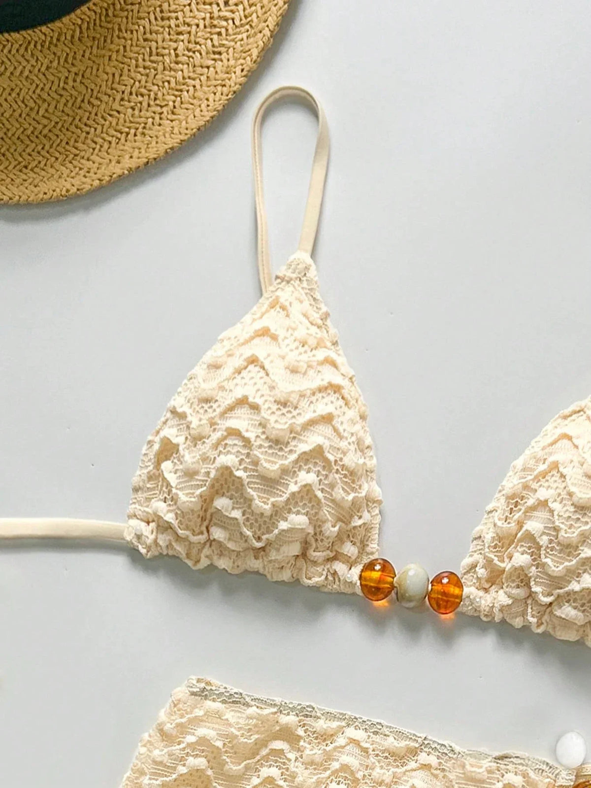 Conjunto de Biquíni 3 Peças Texturizado Textura da Maré com Saia — fotografia 5 | Mar & Pérola