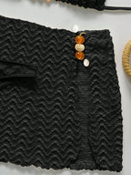 Conjunto de Biquíni 3 Peças Texturizado Textura da Maré com Saia — fotografia 17 | Mar & Pérola