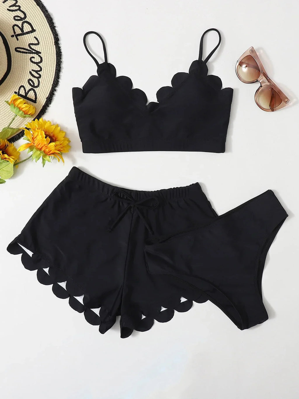 Conjunto de Biquíni Orla Solar com 3 Peças — fotografia 1 | Mar & Pérola