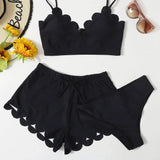 Conjunto de Biquíni Orla Solar com 3 Peças