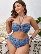 Conjunto Plus Size de Biquíni Brisa da Ilha com Saia — fotografia 2 | Mar & Pérola