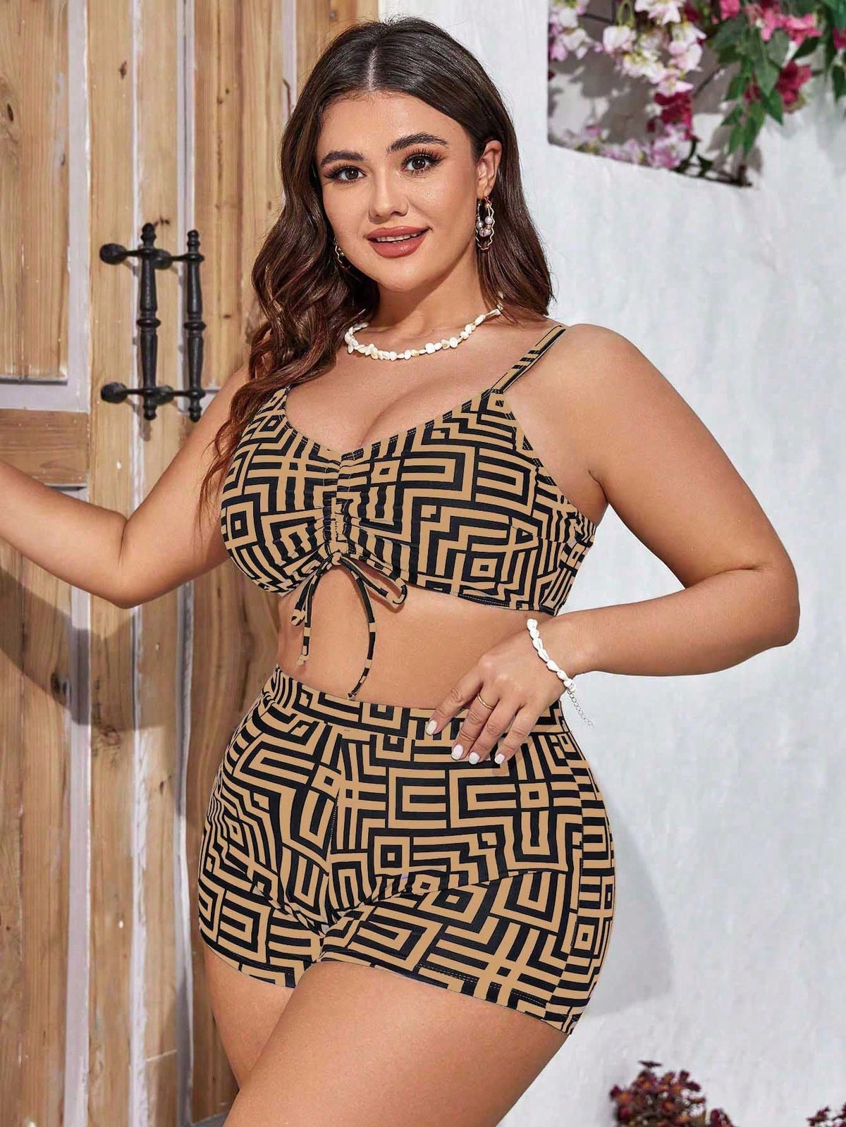 Conjunto Plus Size de Biquíni Orla Solar com Kimono — fotografia 6 | Mar & Pérola