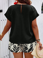 Conjunto Plus Size Manga Morcego Costa do Sol — fotografia 9 | Mar & Pérola
