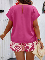 Conjunto Plus Size Manga Morcego Costa do Sol — fotografia 13 | Mar & Pérola