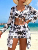 Conjunto Tropical 3 Peças Brisa Tropical com Saída de Praia — fotografia 1 | Mar & Pérola