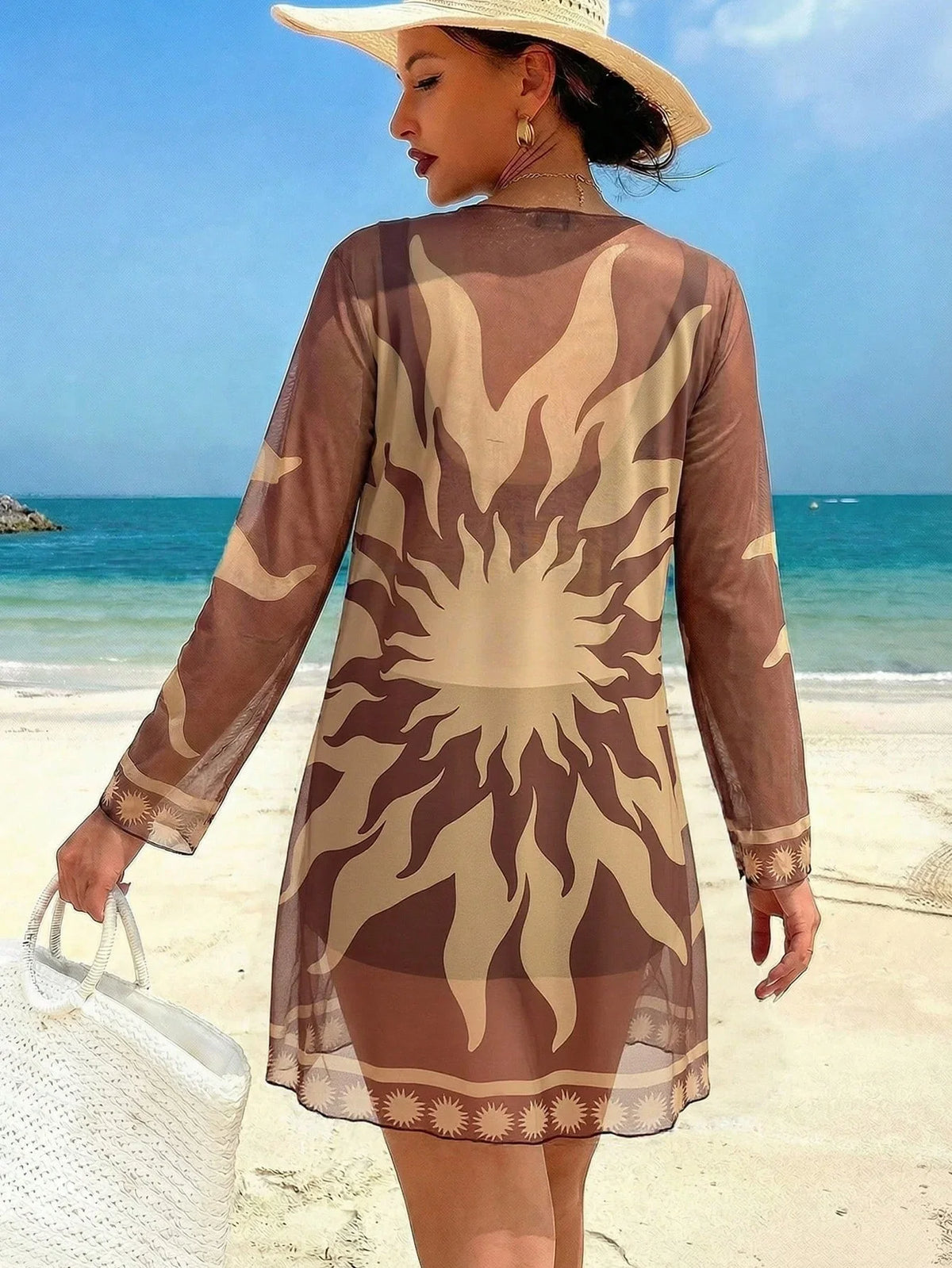Conjunto Tropical 3 Peças Brisa Tropical com Saída de Praia — fotografia 6 | Mar & Pérola