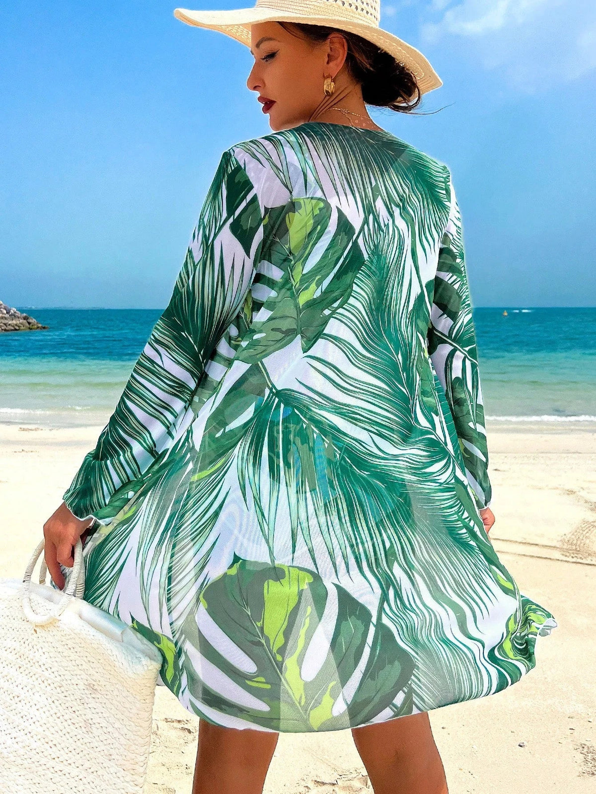 Conjunto Tropical 3 Peças Brisa Tropical com Saída de Praia — fotografia 10 | Mar & Pérola