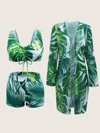 Conjunto Tropical 3 Peças Brisa Tropical com Saída de Praia — fotografia 11 | Mar & Pérola