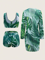 Conjunto Tropical 3 Peças Brisa Tropical com Saída de Praia — fotografia 12 | Mar & Pérola