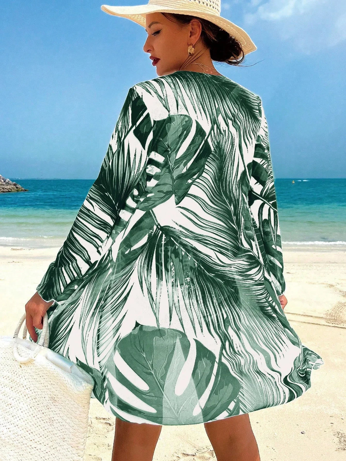 Conjunto Tropical 3 Peças Brisa Tropical com Saída de Praia — fotografia 15 | Mar & Pérola