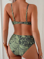 Biquíni Torção Frontal Argolas Douradas Push-Up