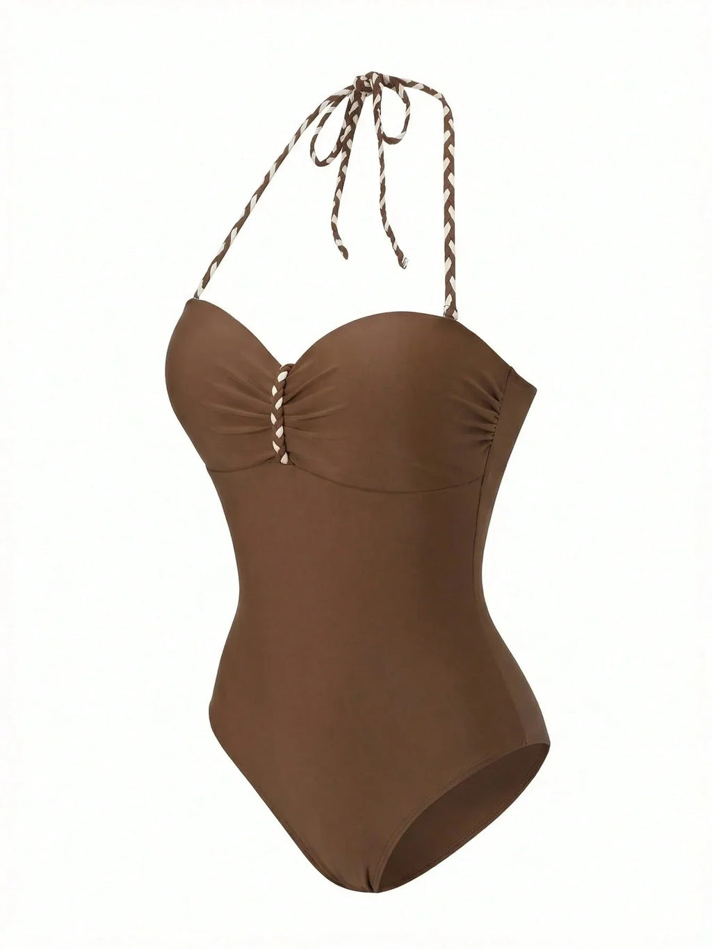 Maiô Bandeau Enrugado Amarração Tie Back