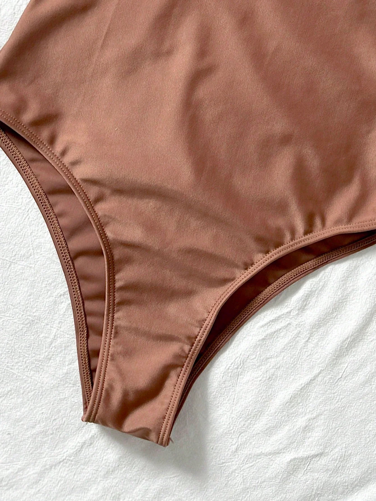 Maiô Bandeau Enrugado Amarração Tie Back