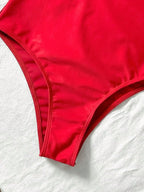 Maiô Bandeau Enrugado Amarração Tie Back