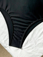 Maiô Bandeau Enrugado Amarração Tie Back